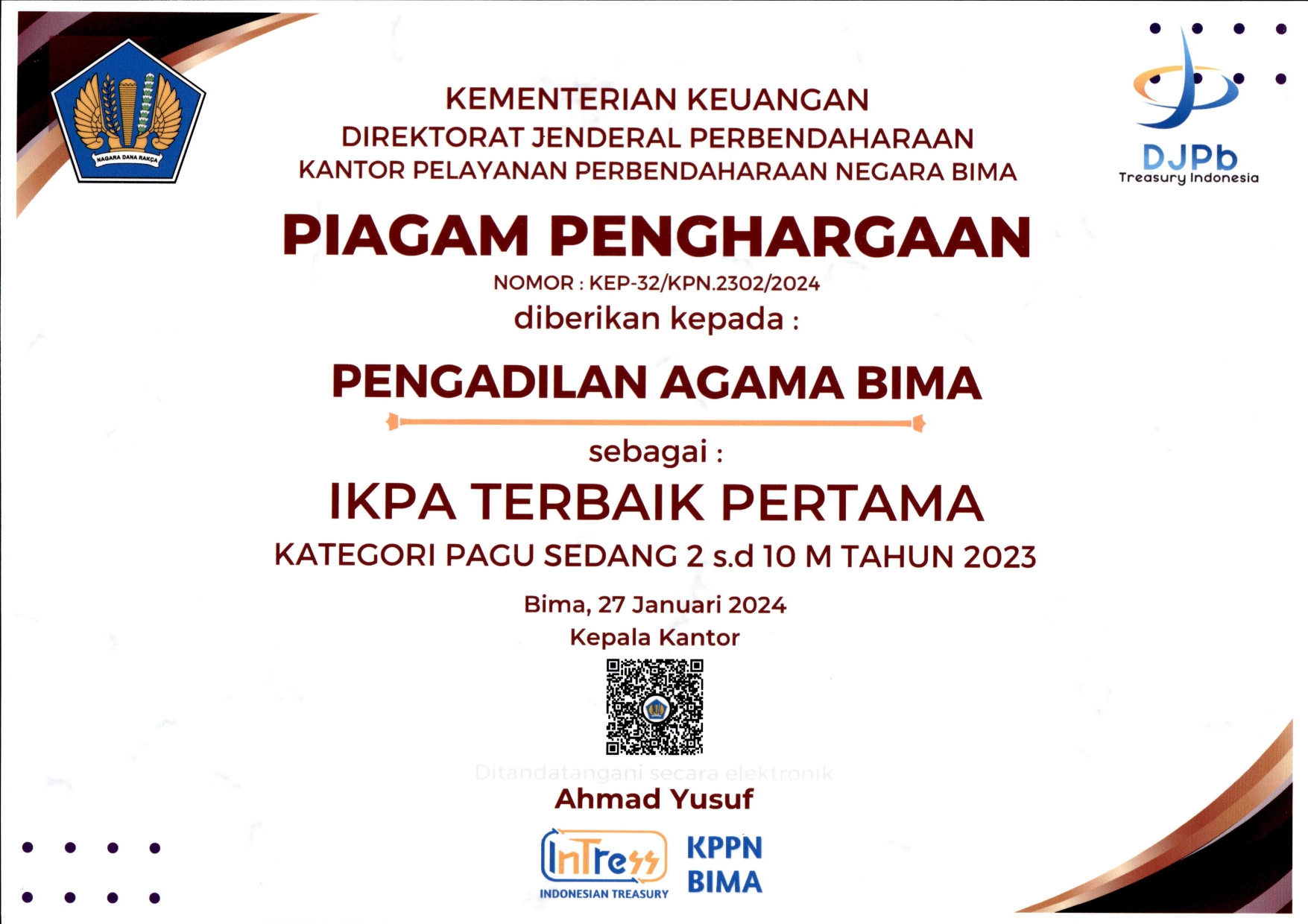 DIPA 01 IKPA TERBAIK PERTAMA PAGU SEDANG page 0001